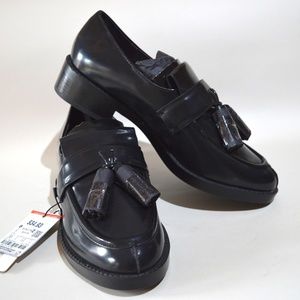 Black loafers